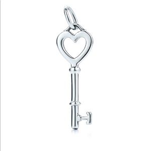 Tiffany & Co Open Heart Key Necklace